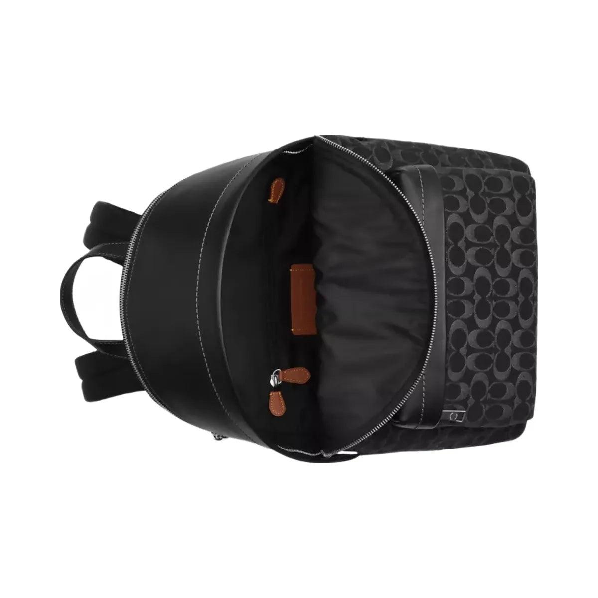 Coach Taylor Backpack In Signature Denim in Silver Black