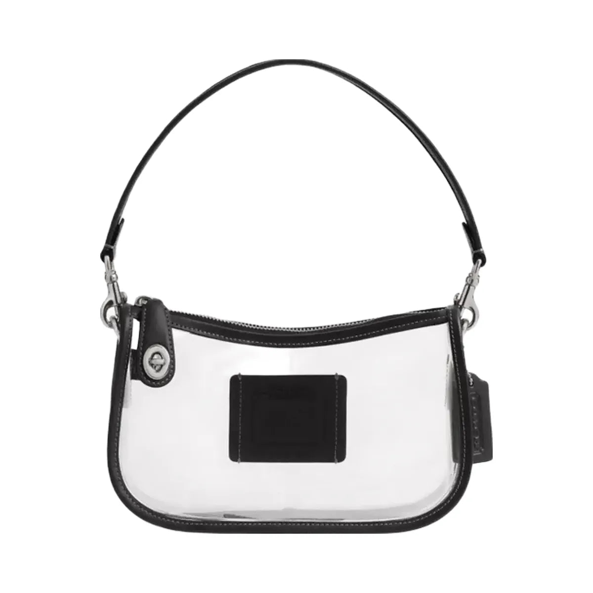 Coach Stadium Swinger Bag in Silver Black