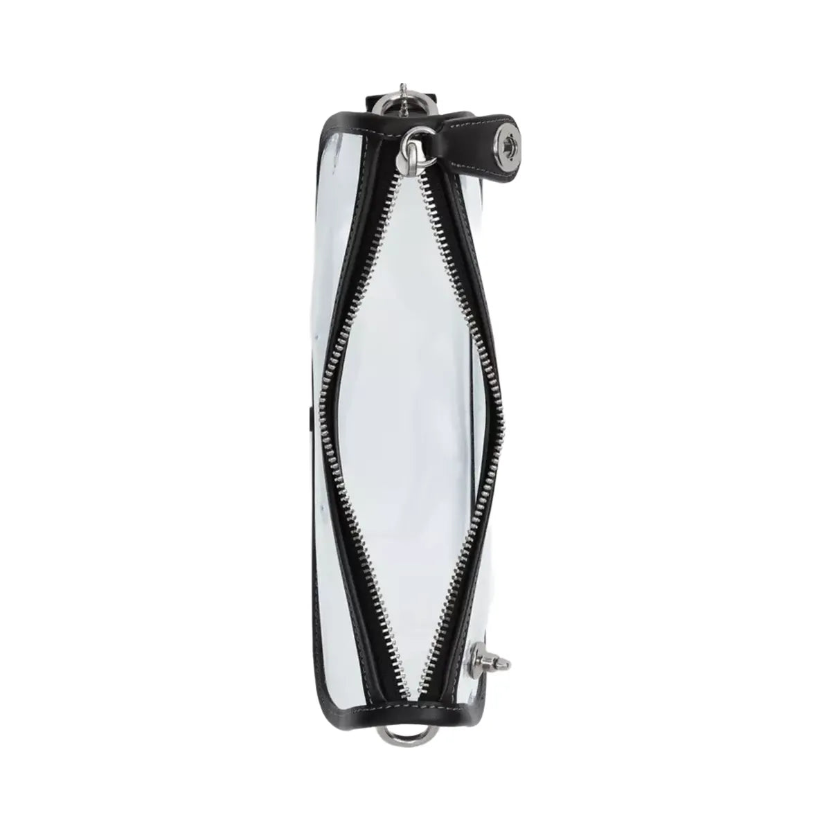 Coach Stadium Swinger Bag in Silver Black