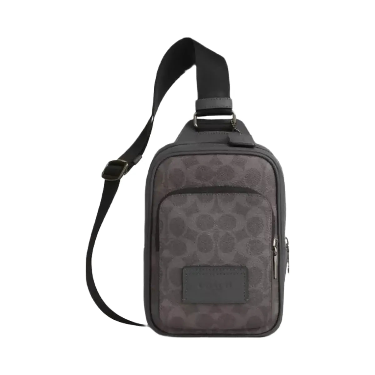Coach Racer Sling Pack In Signature Canvas in Gunmetal Grey Charcoal