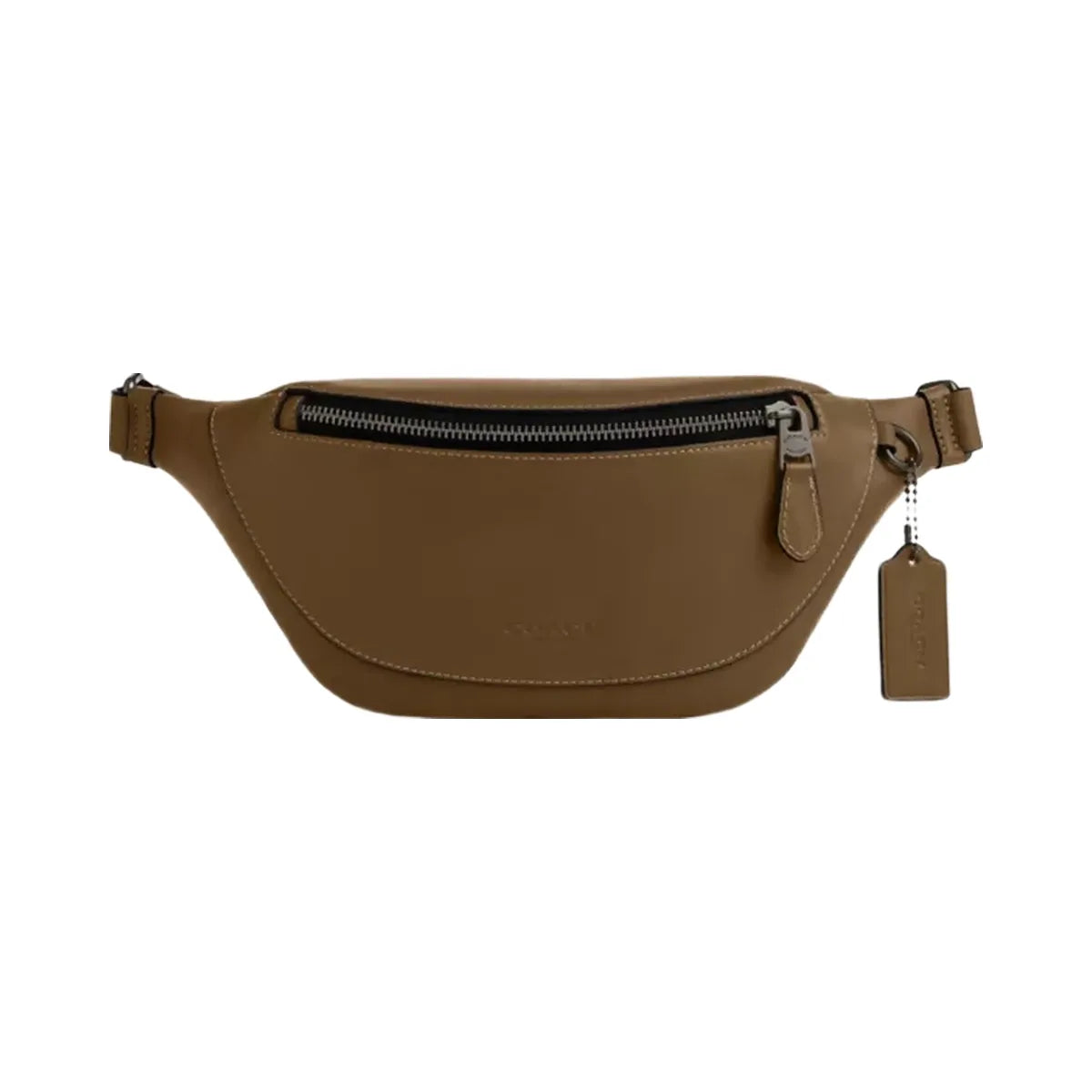 Coach Warren Mini Belt Bag in Gunmetal Green