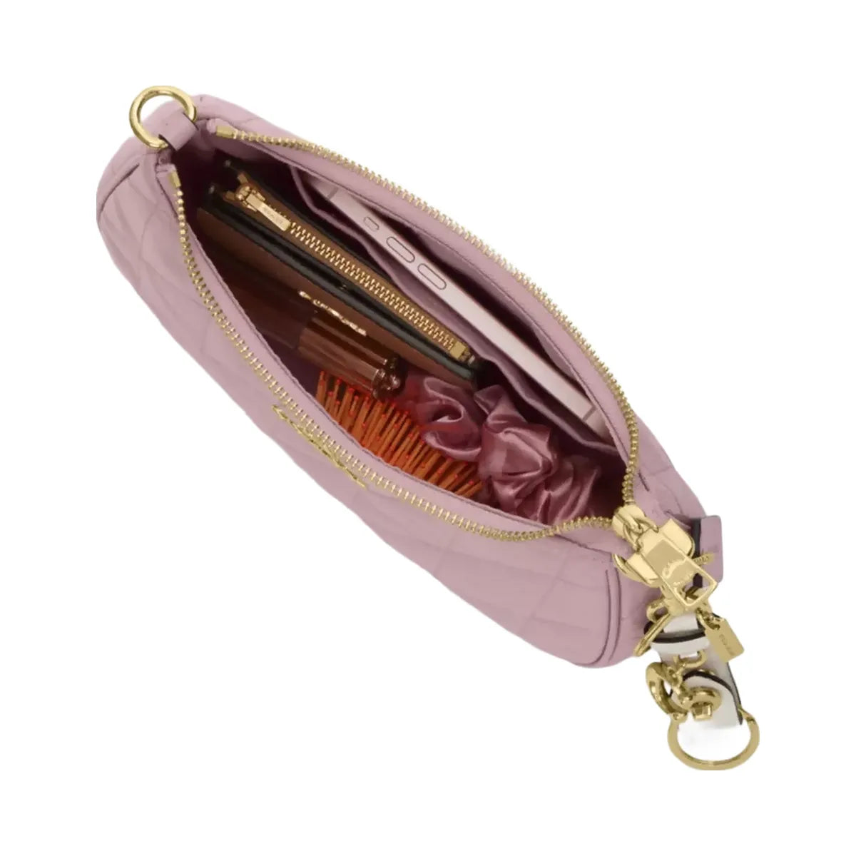 Coach Teri Shoulder Bag With Quilting in Gold Carnation
