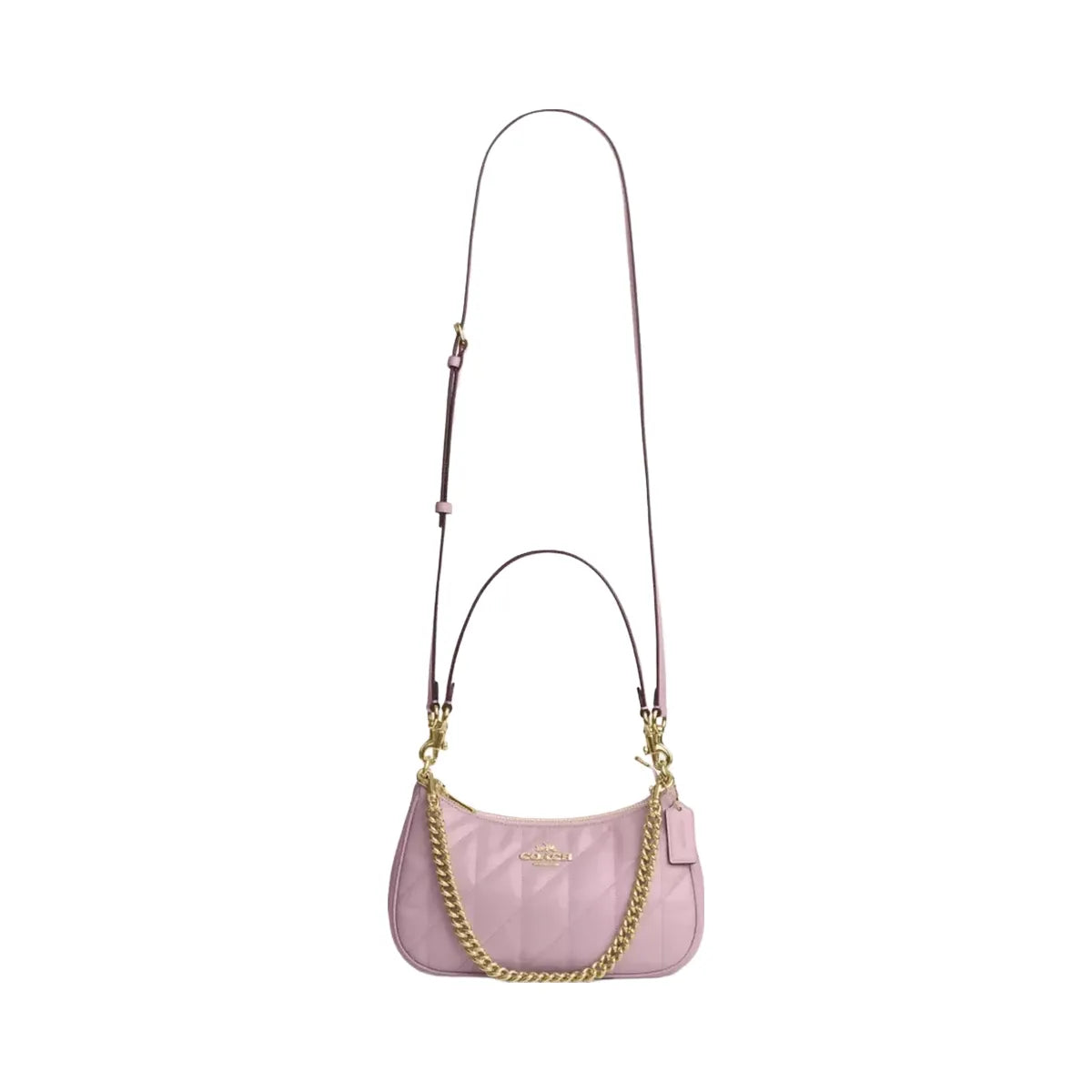 Coach Teri Shoulder Bag With Quilting in Gold Carnation