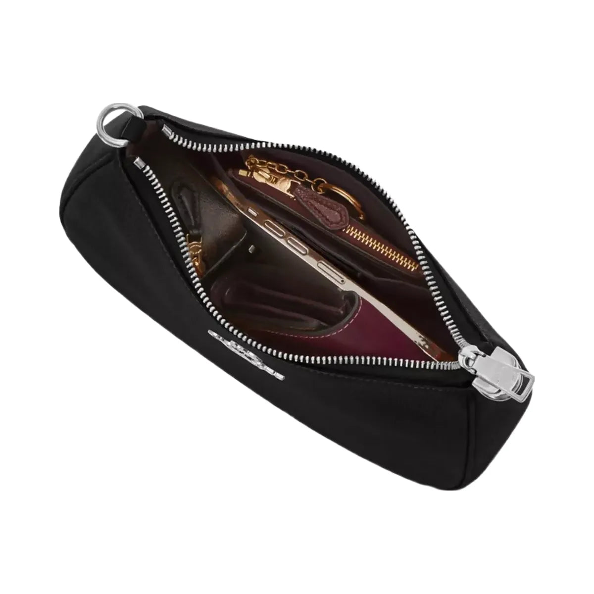 Coach Teri Shoulder Bag in Silver Black