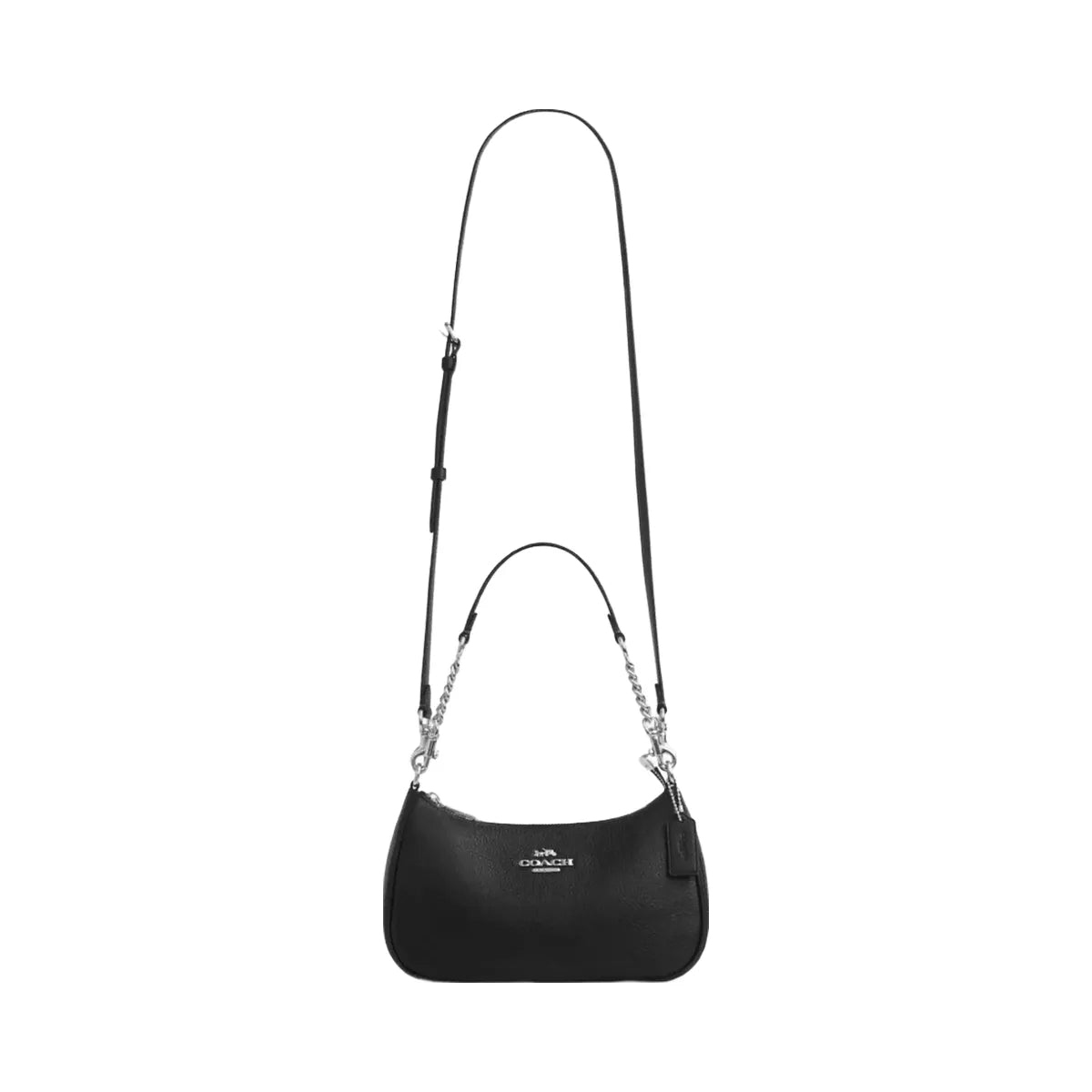 Coach Teri Shoulder Bag in Silver Black