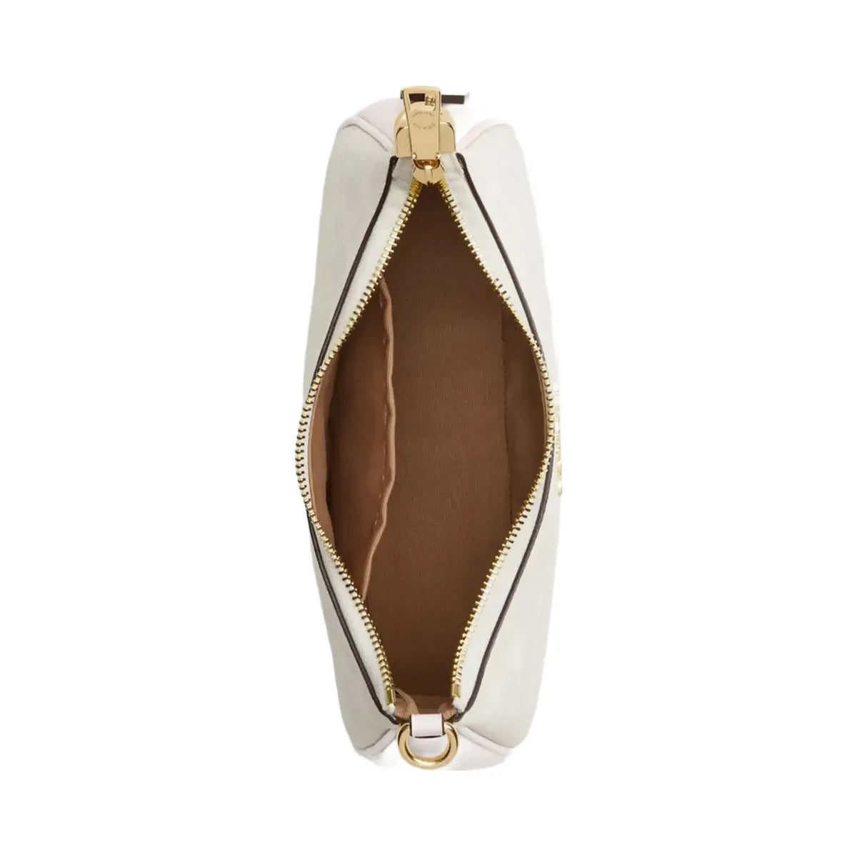 Coach Teri Shoulder Bag In Signature Canvas in Gold White Chalk