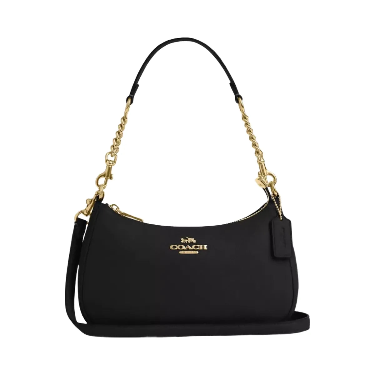 Coach Teri Shoulder Bag in Gold Black