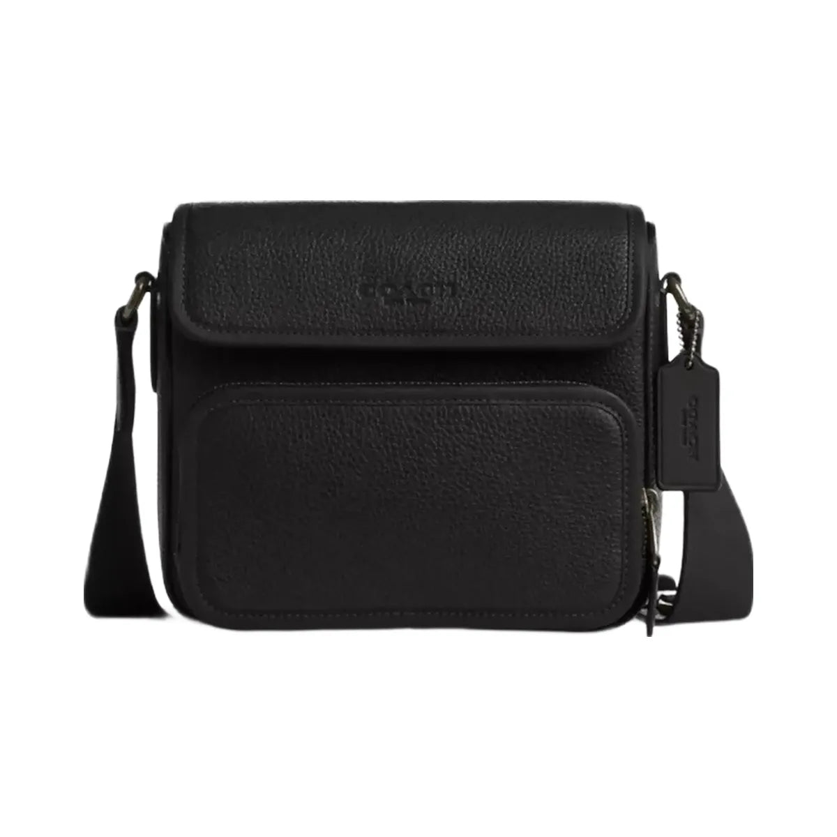 Coach Sullivan Flap Crossbody Bag in Gunmetal Black