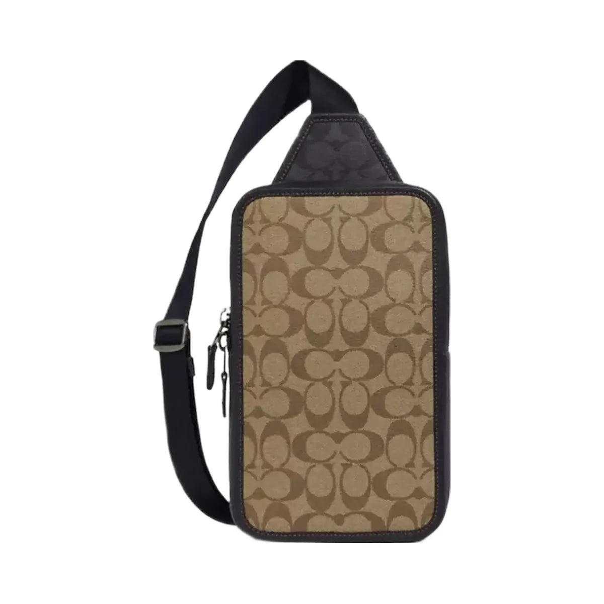 Coach Sullivan Pack In Blocked Signature Canvas in Gunmetal Khaki Charcoal