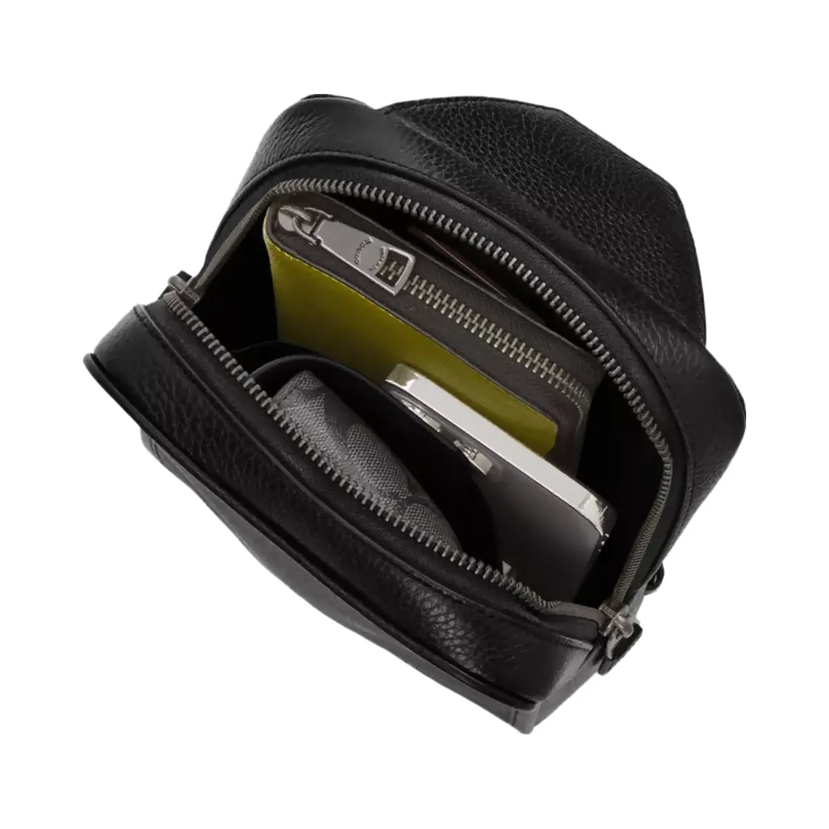 Coach Sullivan Pack In Blocked Signature Canvas in Gunmetal Khaki Charcoal