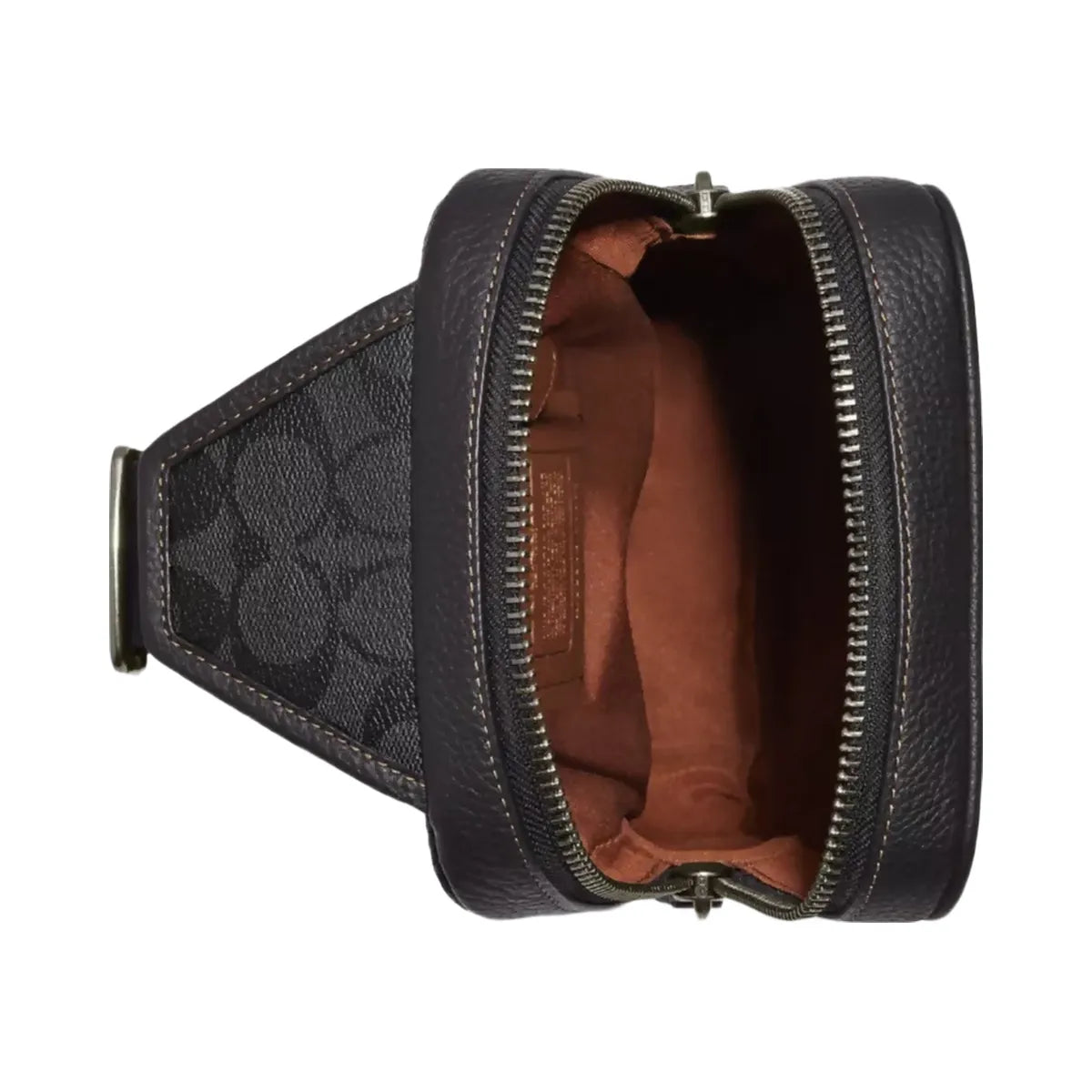 Coach Sullivan Pack In Blocked Signature Canvas in Gunmetal Khaki Charcoal