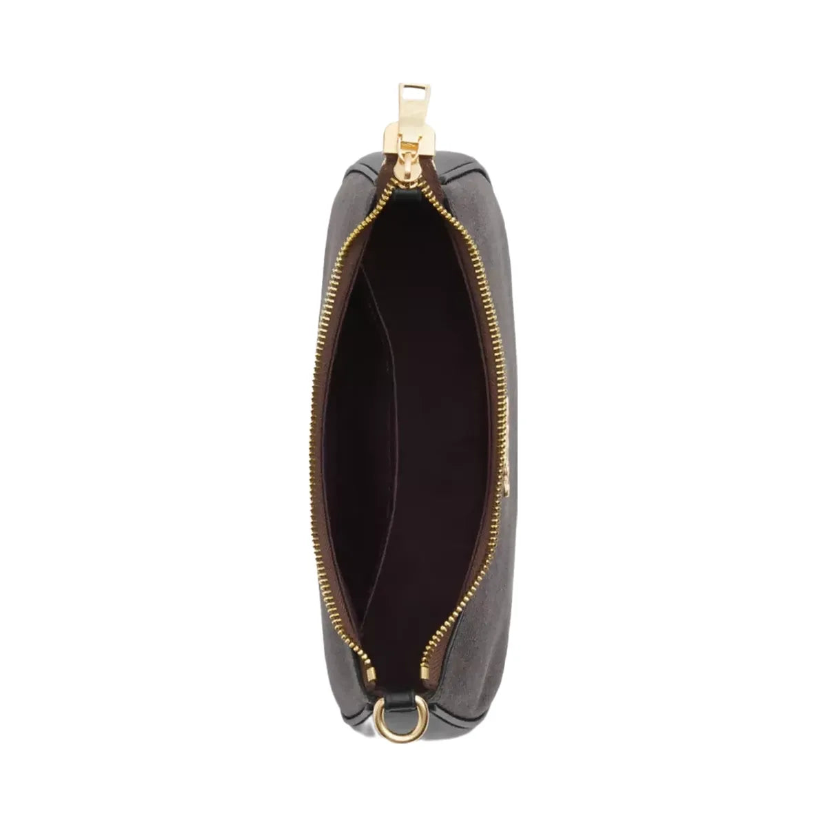 Coach Teri Shoulder Bag In Signature Canvas in Gold Walnut Black