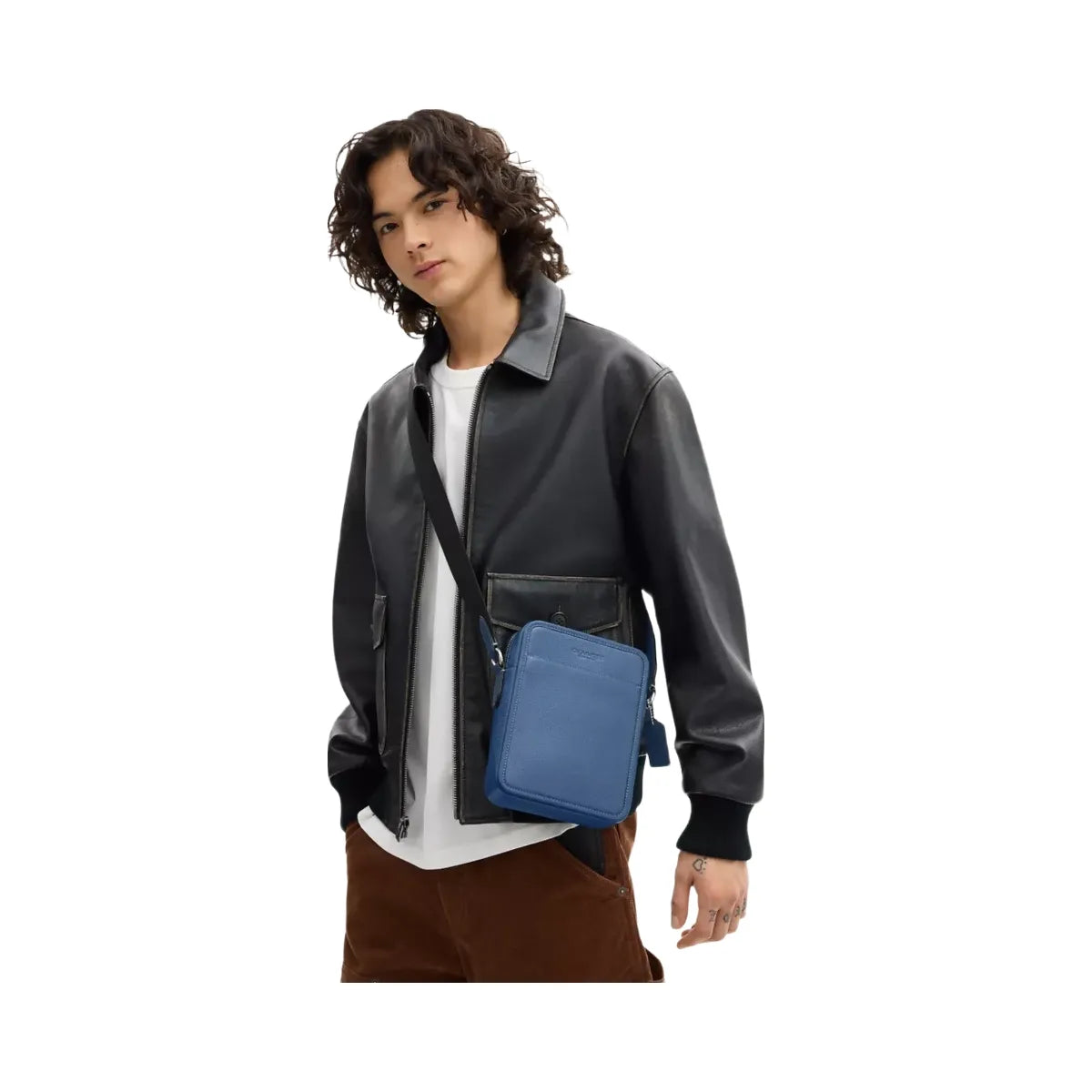 Coach Sullivan Crossbody Bag in Silver Light Denim
