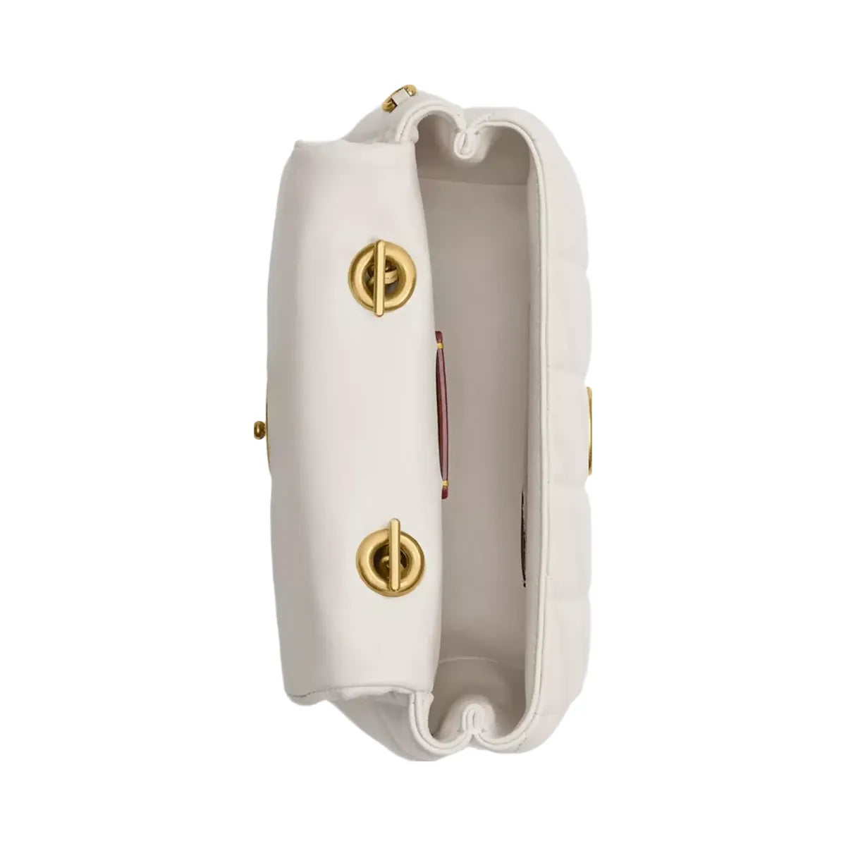 Coach Tabby Top Handle Bag With Quilting in Brass Chalk