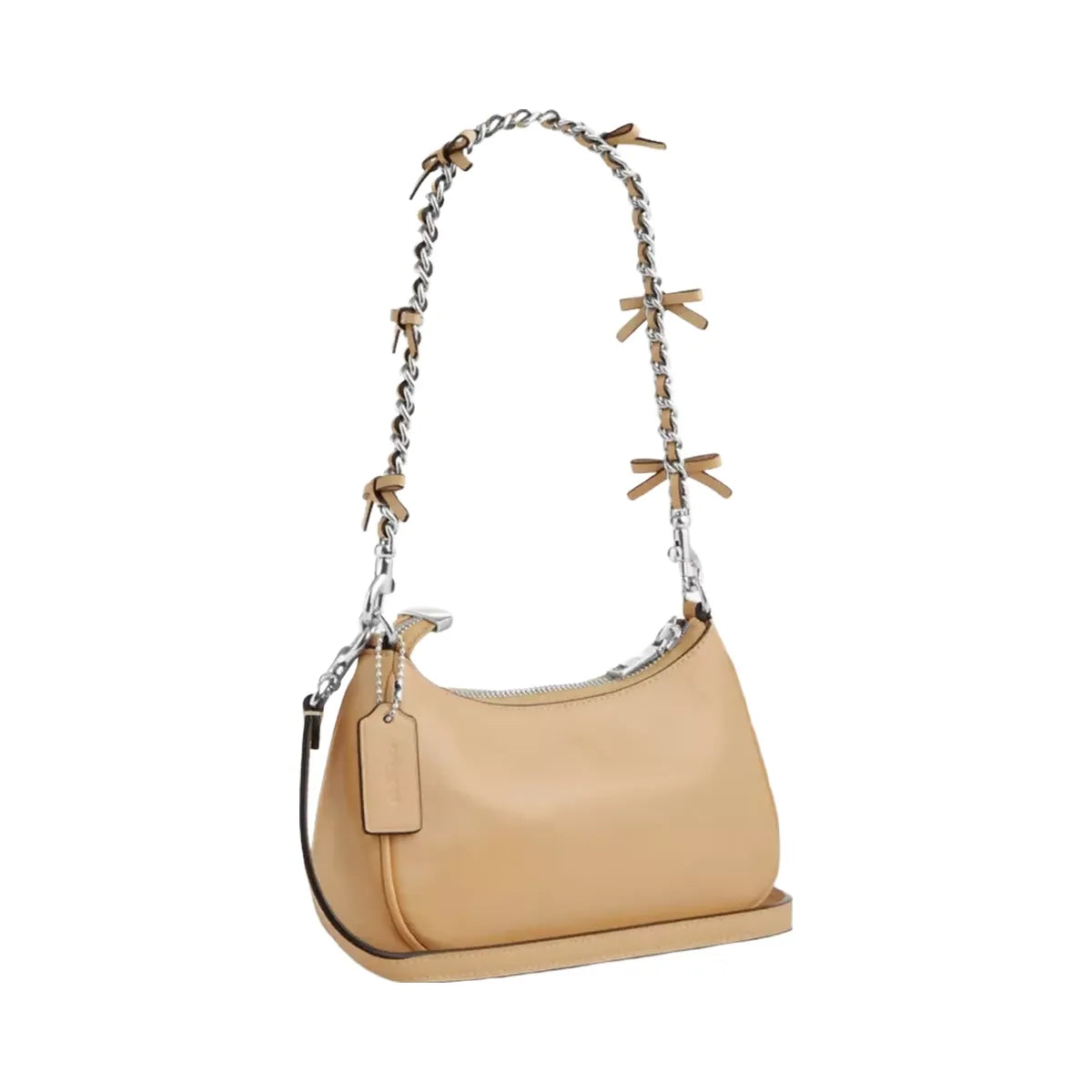 Coach Teri Mini Crossbody Bag With Bows in Silver Light Sand