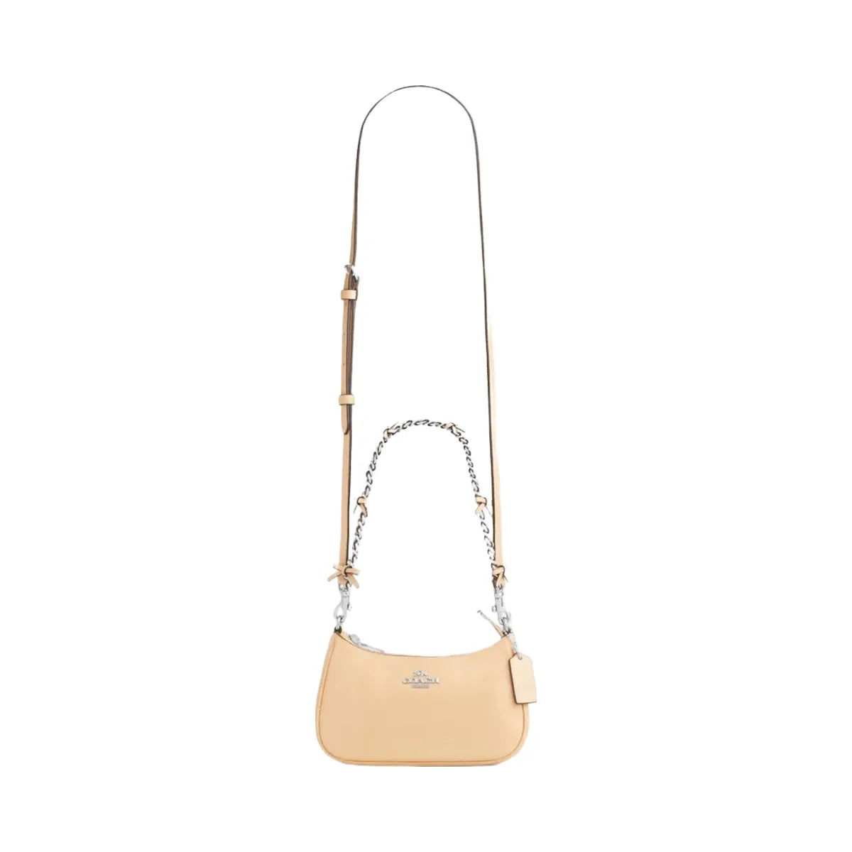 Coach Teri Mini Crossbody Bag With Bows in Silver Light Sand