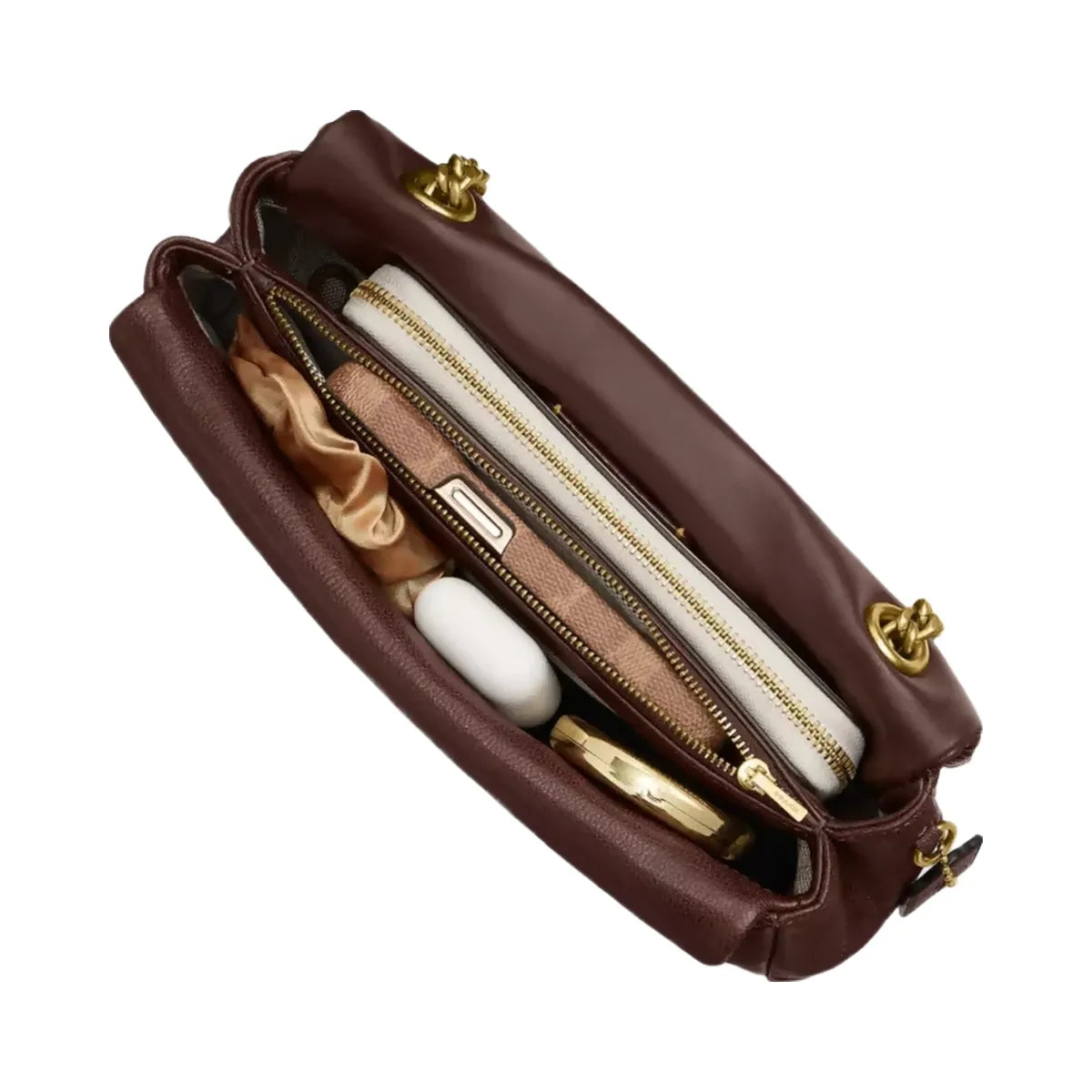Coach Tabby Shoulder Bag 26 With Quilting in Brass Maple
