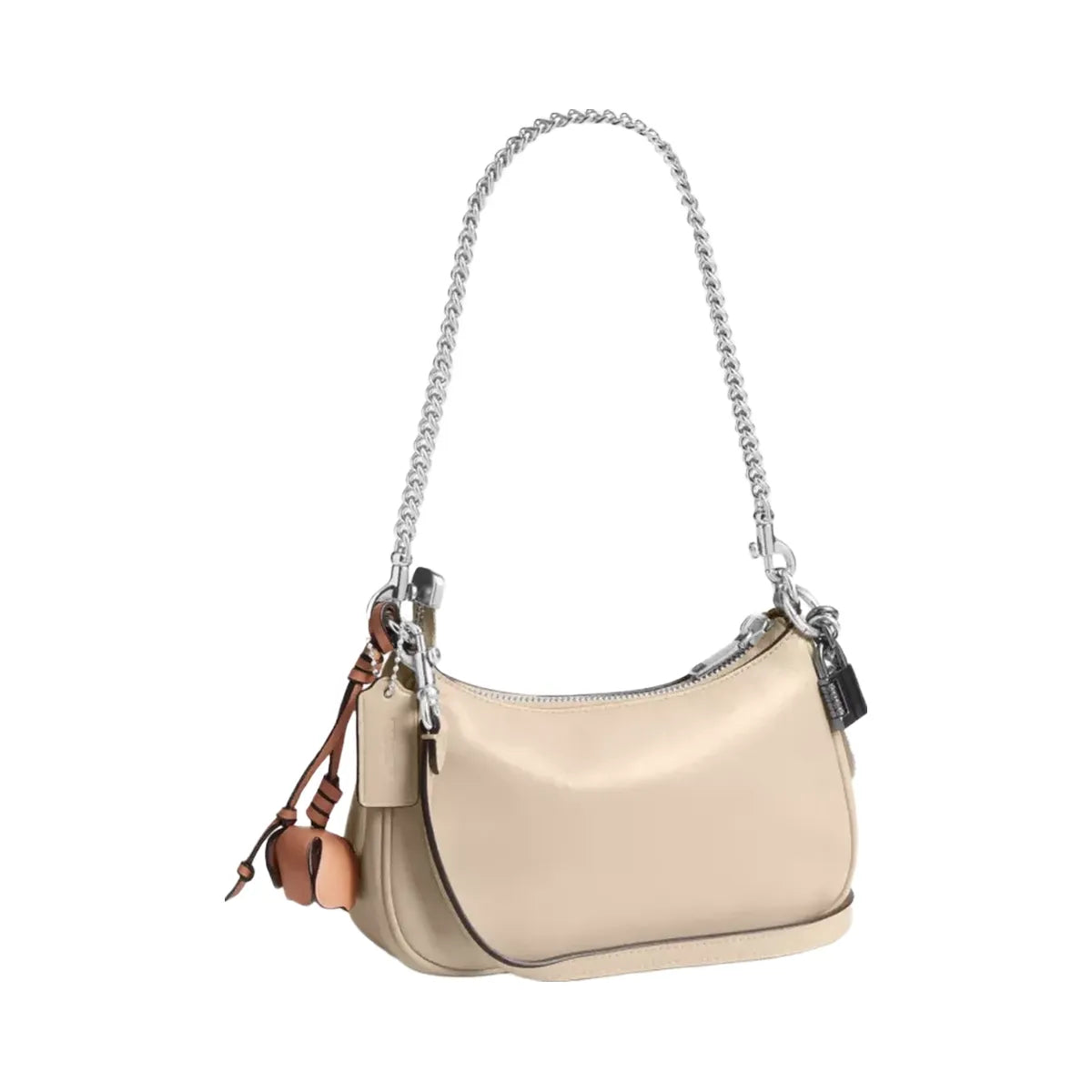 Coach Teri Mini Crossbody Bag With Charms in Silver Ivory