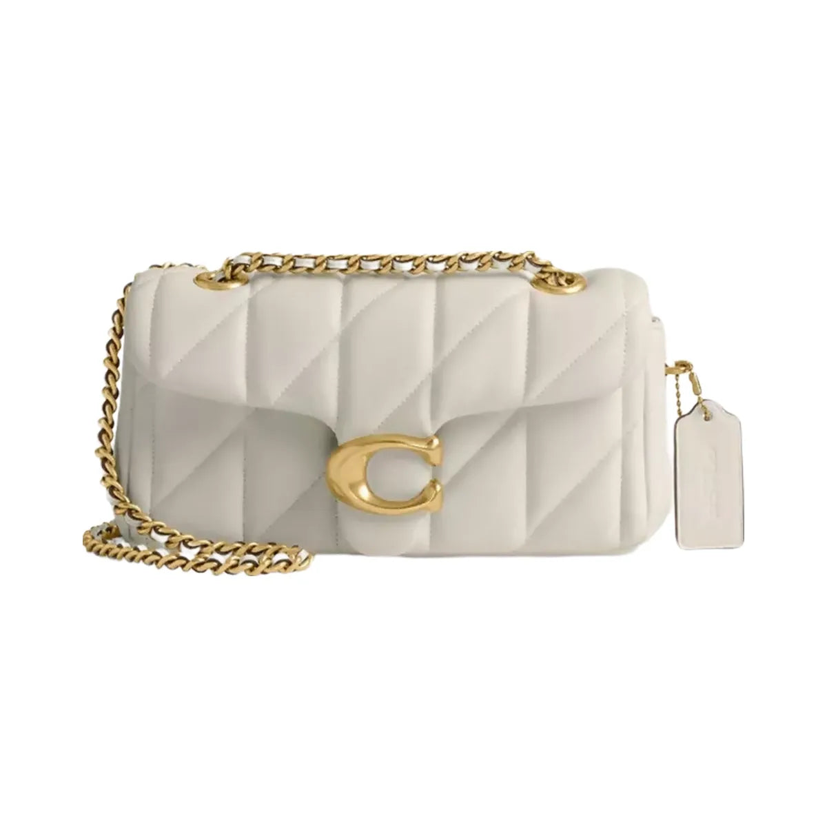 Coach Tabby Shoulder Bag 20 With Pillow Quilting in Brass Chalk