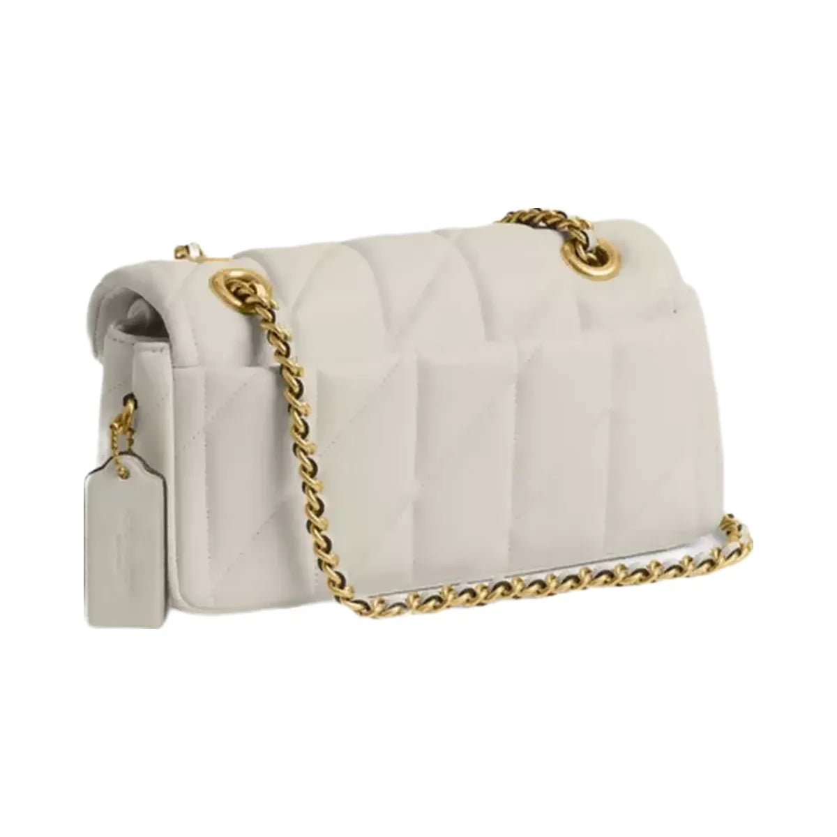 Coach Tabby Shoulder Bag 20 With Pillow Quilting in Brass Chalk