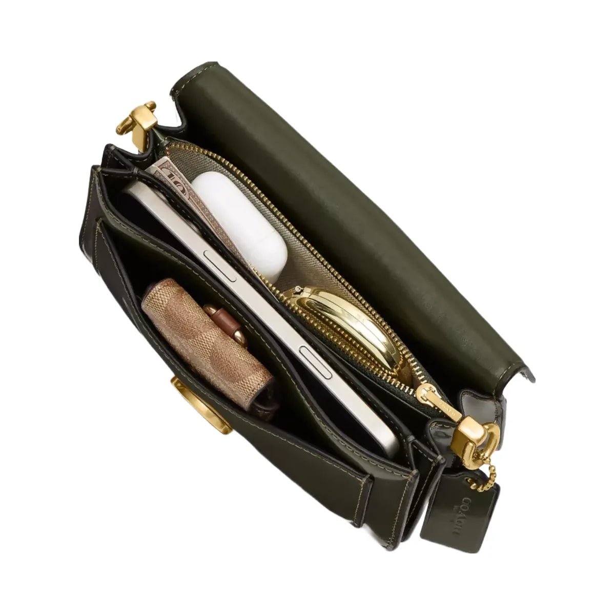 Coach Tabby Shoulder Bag 20 in Brass Olive