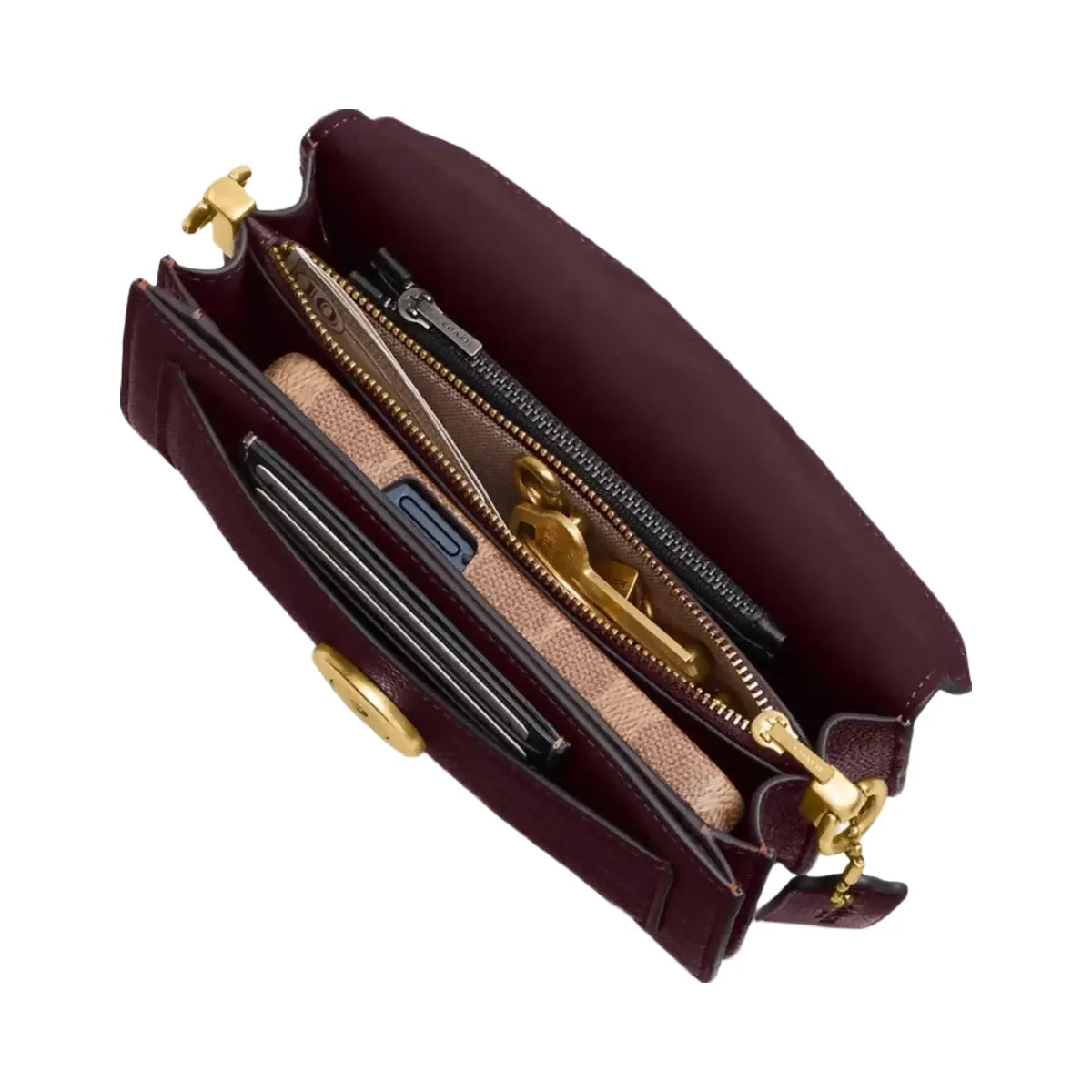 Coach Tabby Shoulder Bag 20 in Brass Merlot