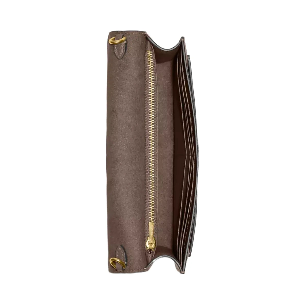 Coach Tabby Chain Clutch in Brass Dark Stone