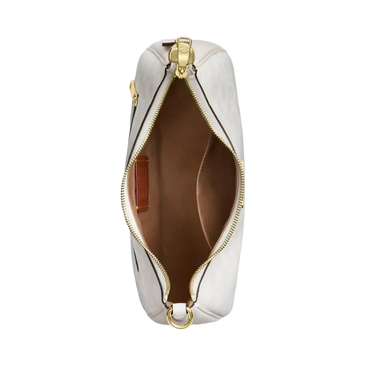 Coach Teri Hobo Bag In Signature Canvas in Gold White Chalk