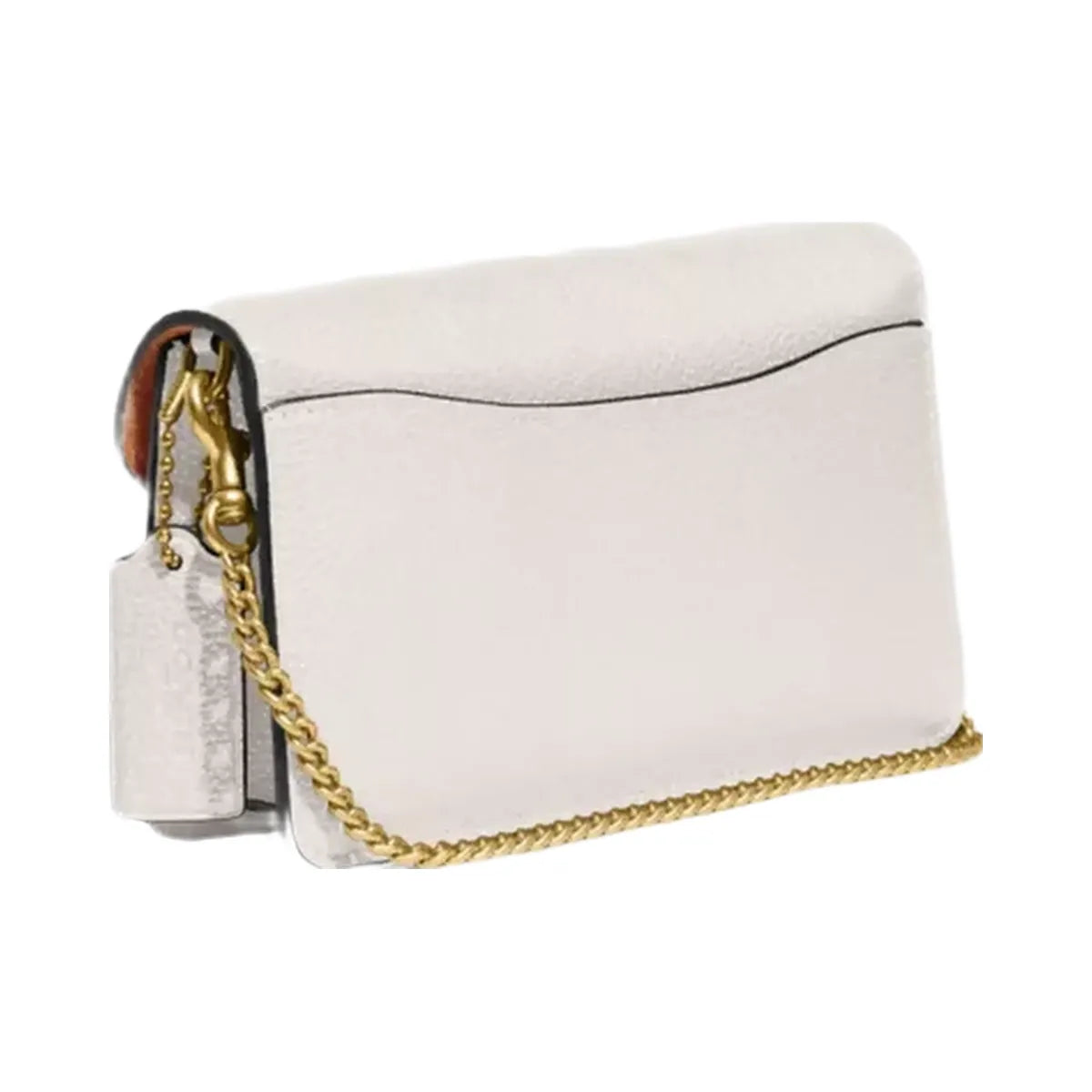 Coach Tabby Chain Clutch in Brass Chalk