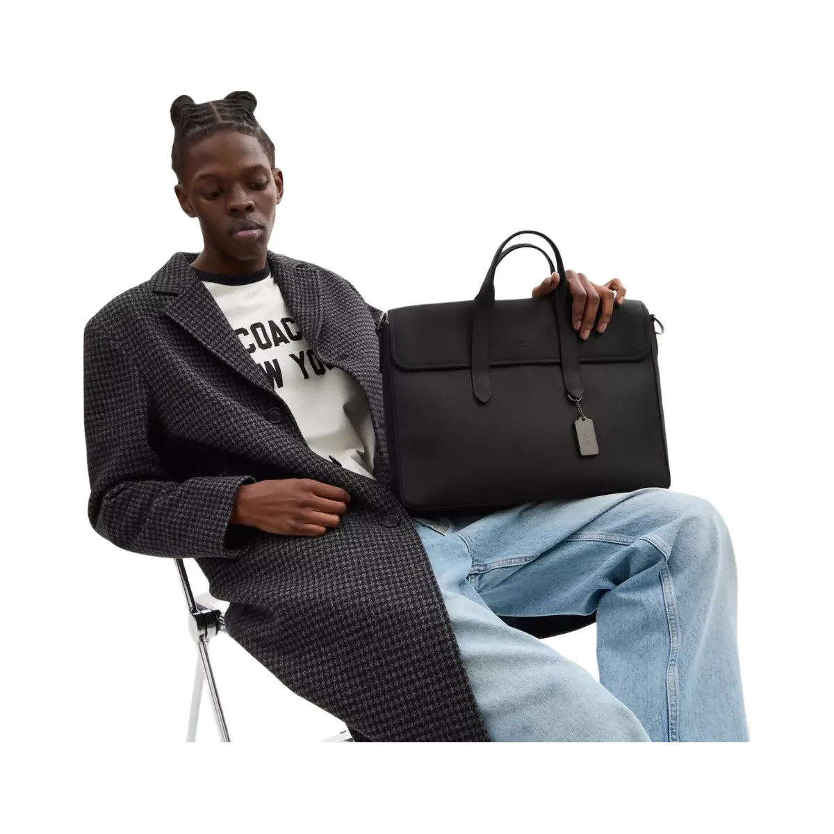 Coach Sullivan Portfolio Brief in Gunmetal Black