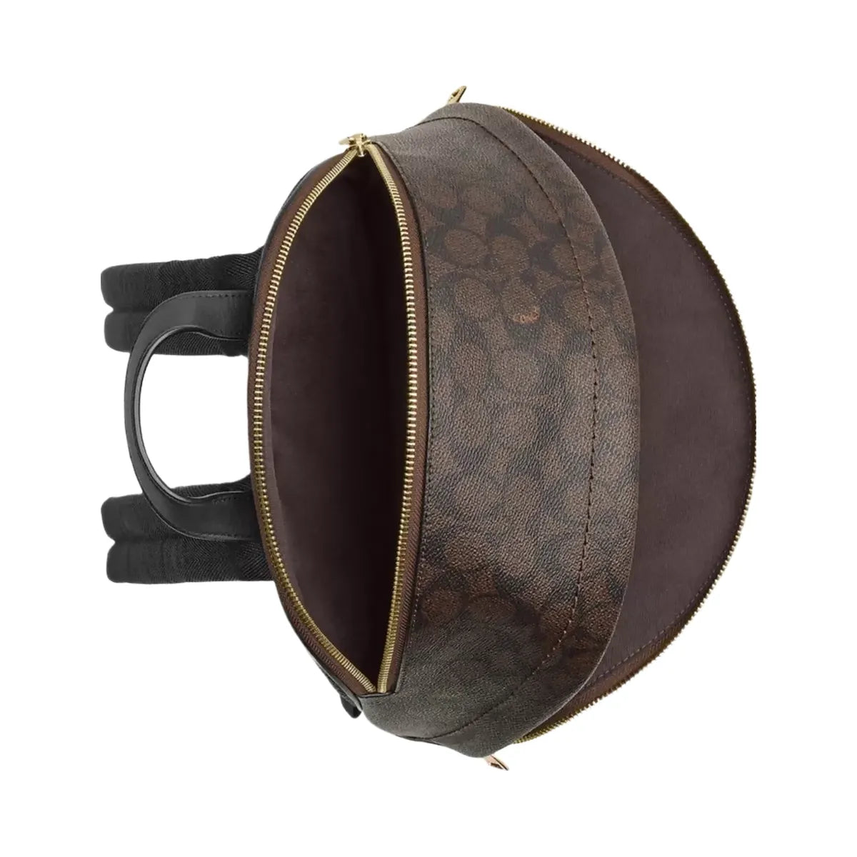 Coach Taylor Small Backpack In Signature Canvas in Gold Walnut Black