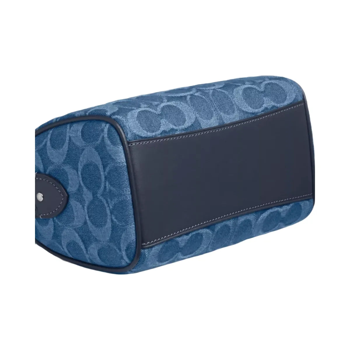 Coach Mini Rowan Crossbody Bag In Signature Denim in Gold Indigo