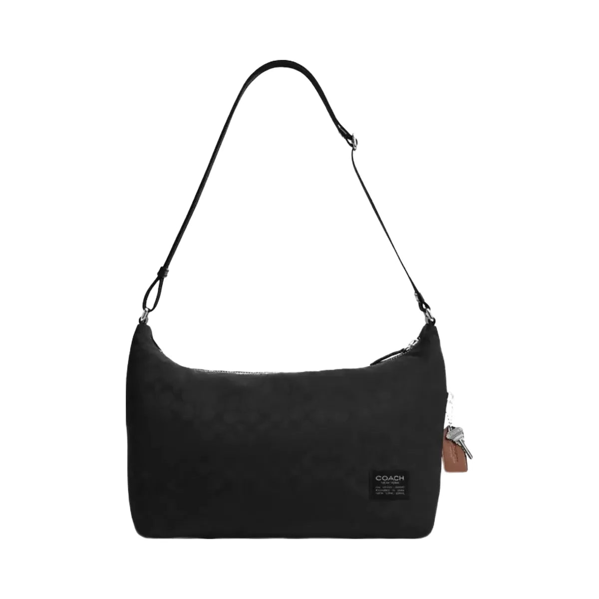 Coach Leo Crossbody In Signature Nylon in Black