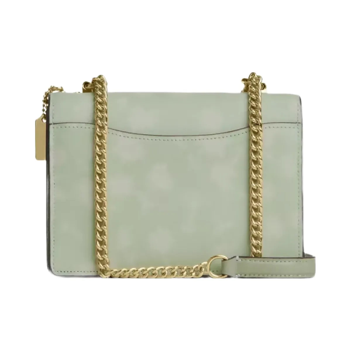 Coach Mini Klare Crossbody Bag With Floral Print in Gold Pale Green
