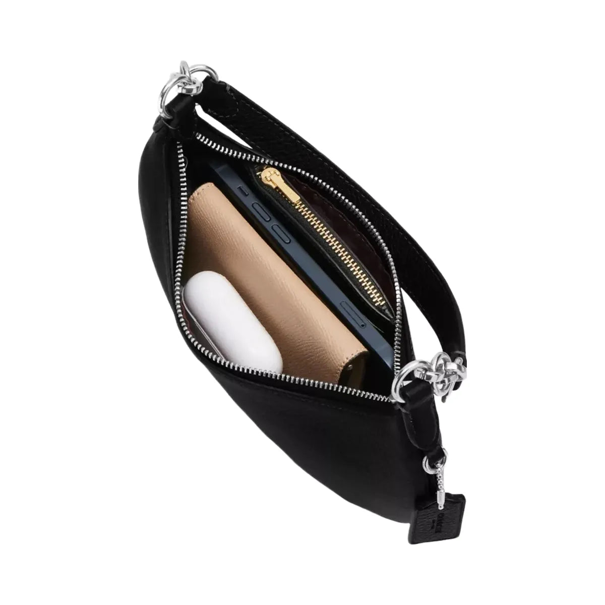 Coach Mini Payton Bag in Silver Black