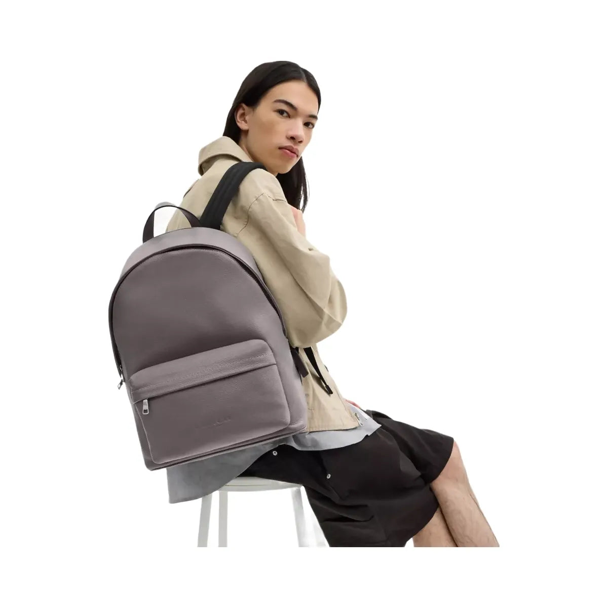 Coach Taylor Backpack in Silver Graphite