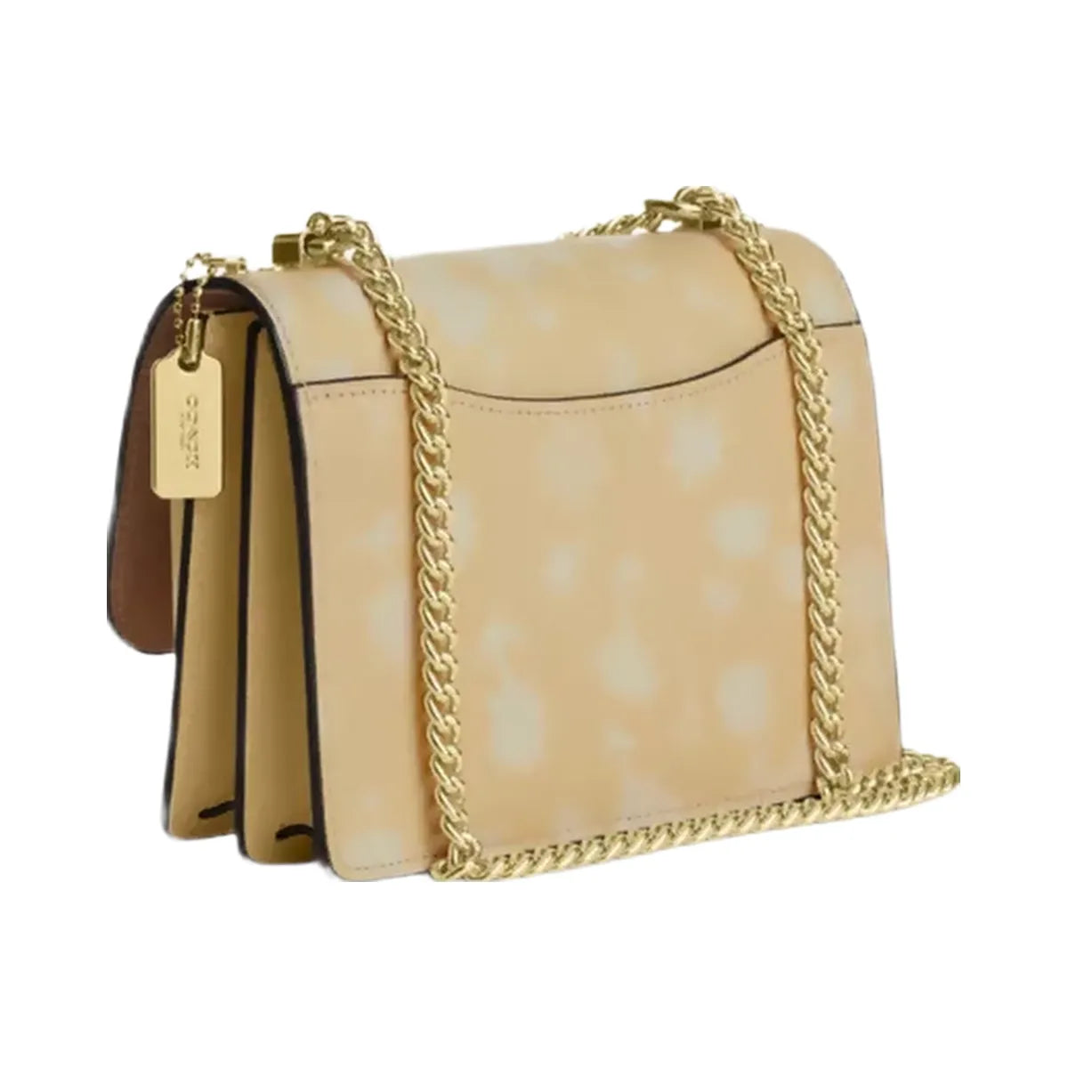 Coach Mini Klare Crossbody Bag With Floral Print in Gold Washed Yellow