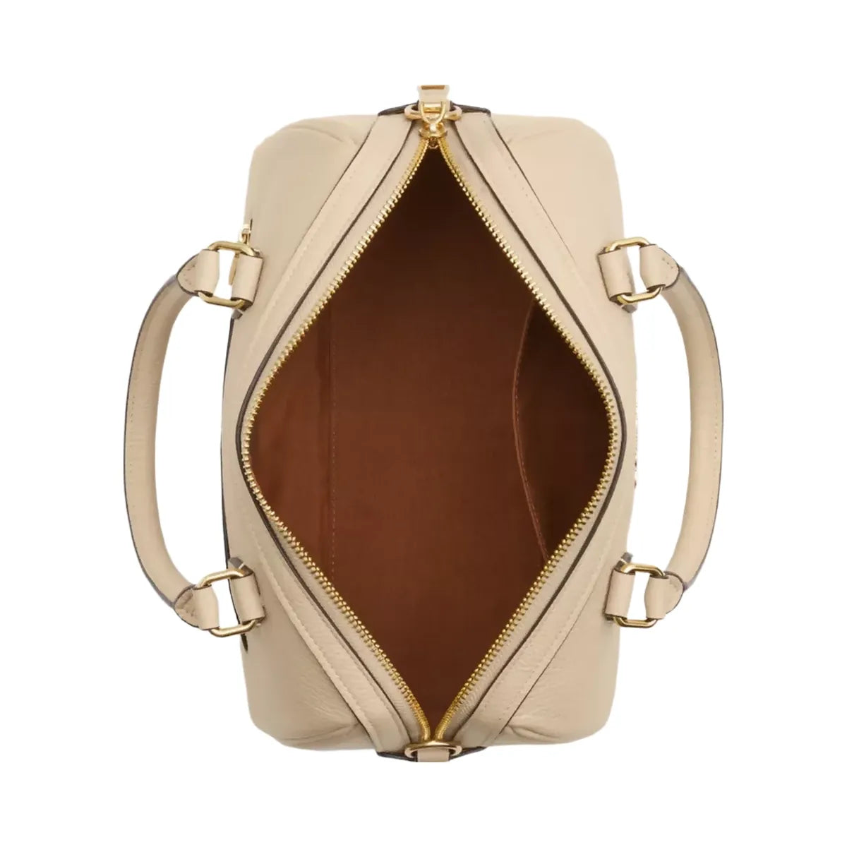 Coach Rowan Satchel Bag in Gold Ivory