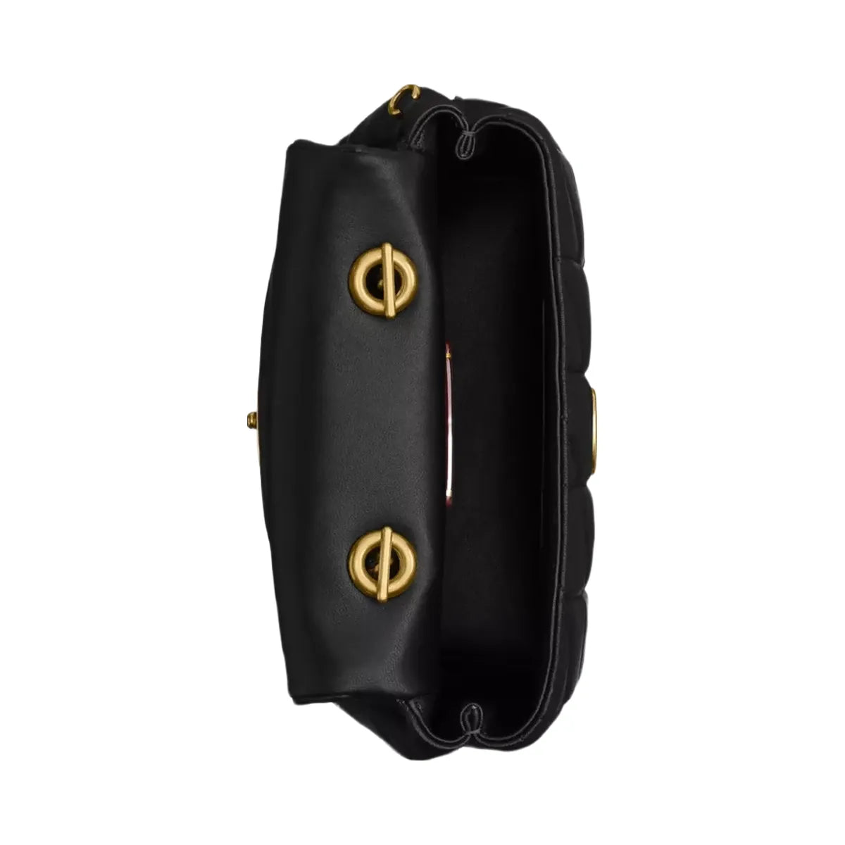Coach Tabby Top Handle Bag With Quilting in Brass Black