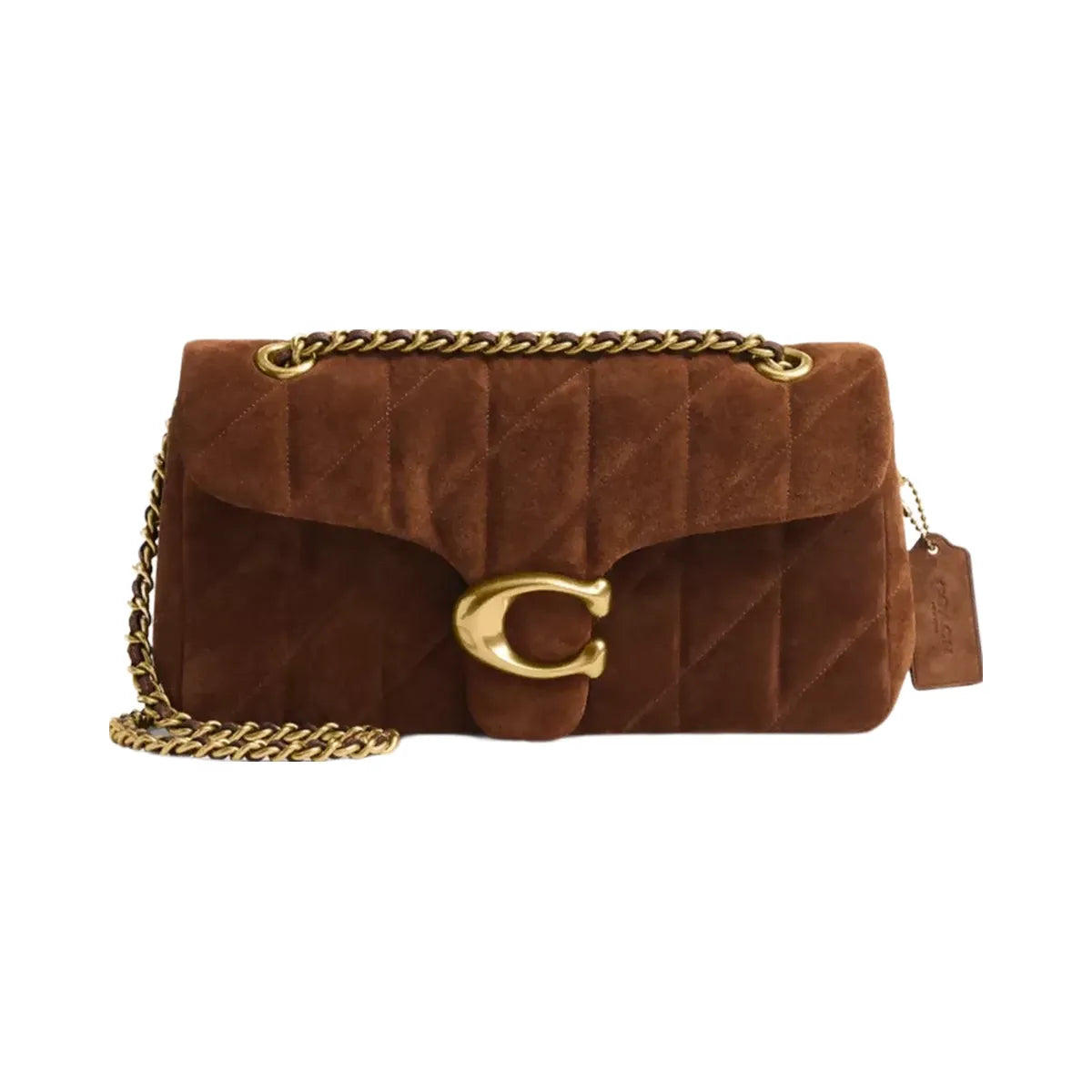 Coach Tabby Shoulder Bag 26 With Quilting in Brass Warm Brown