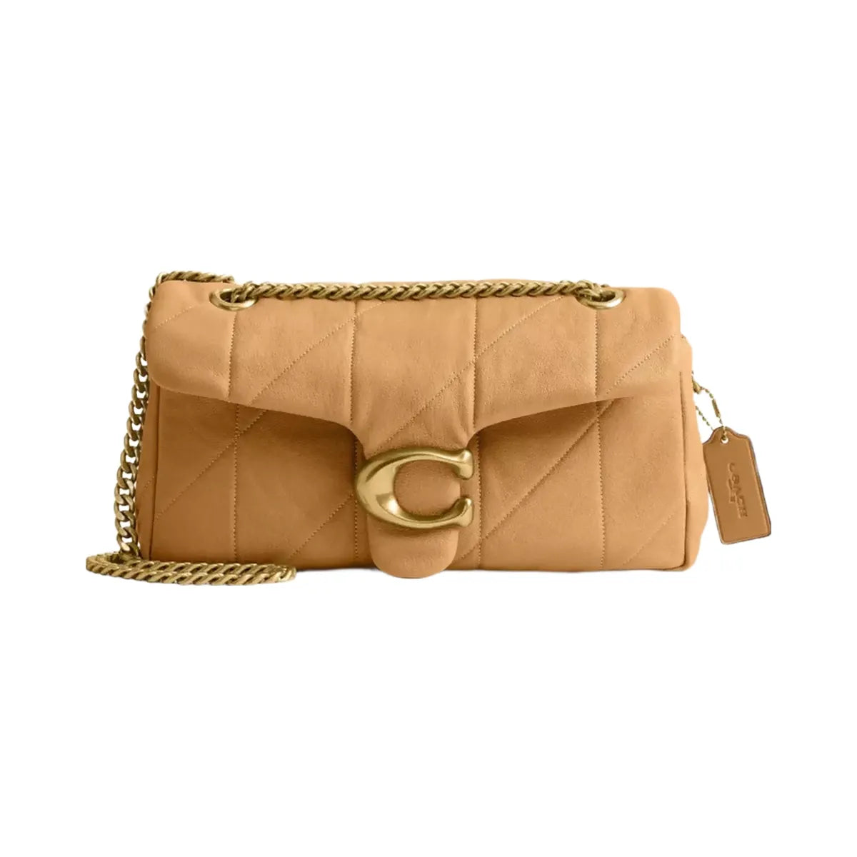 Coach Tabby Shoulder Bag 26 With Quilting in Brass Biscuit