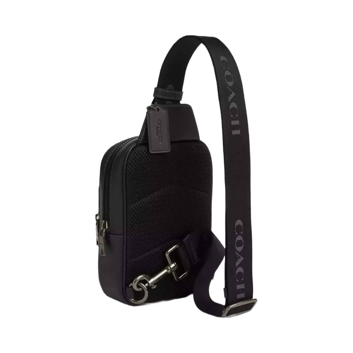 Coach Racer Sling Pack in Gunmetal Black