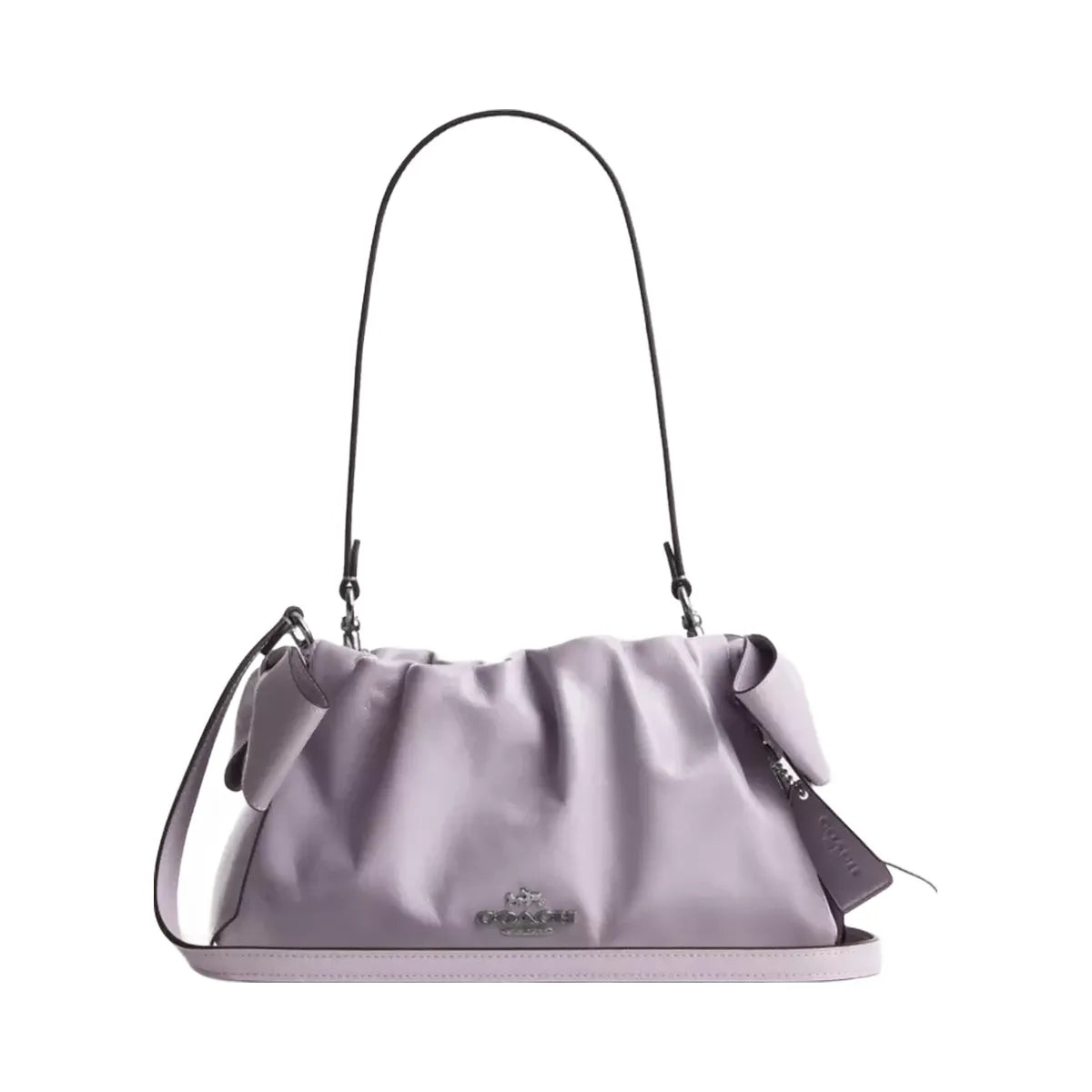 Coach Faye Shoulder Bag With Bows in Silver Light Amethyst