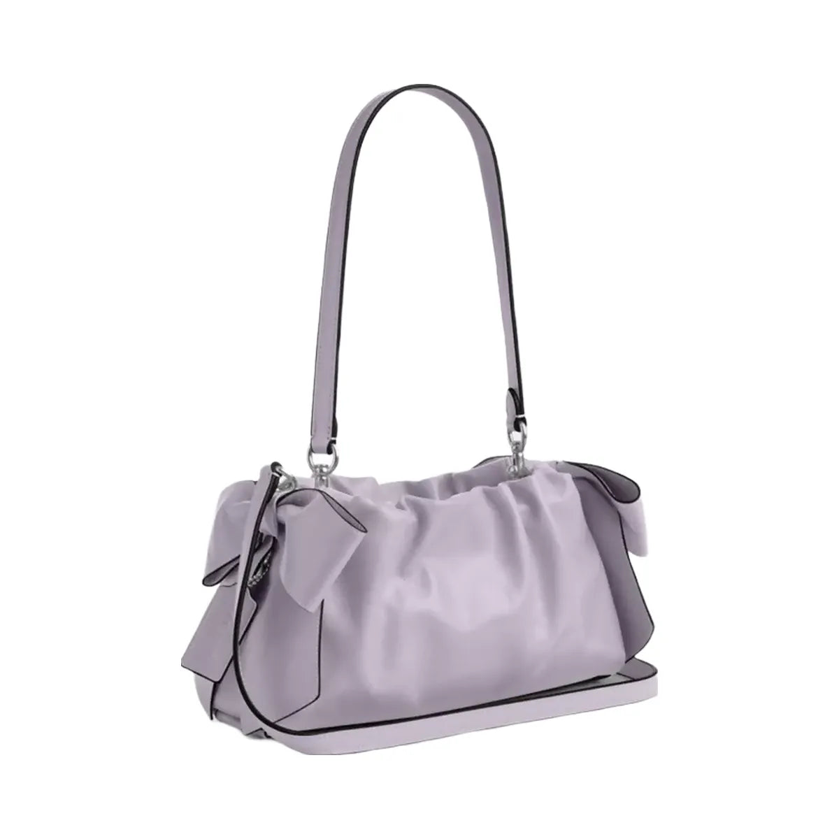 Coach Faye Shoulder Bag With Bows in Silver Light Amethyst
