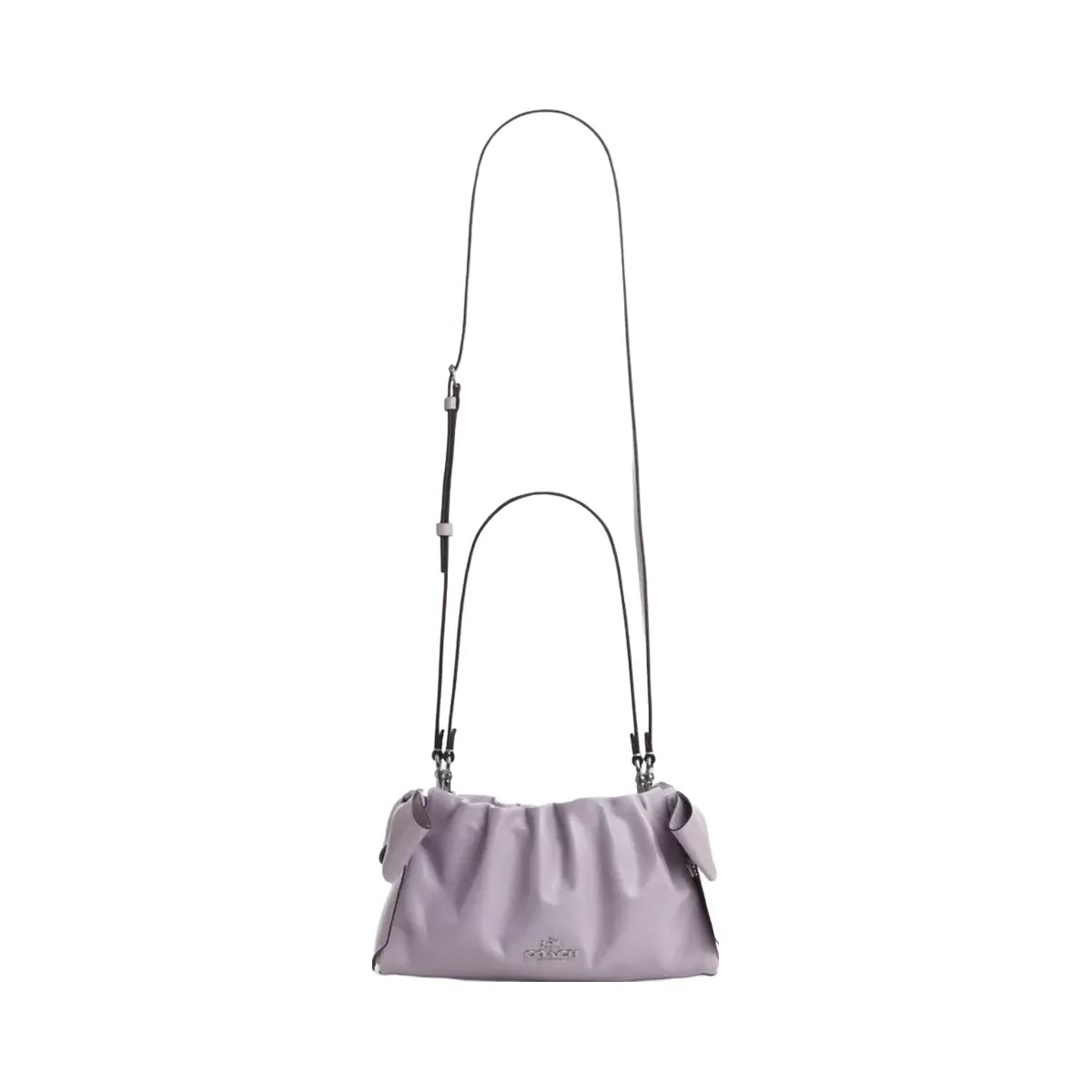 Coach Faye Shoulder Bag With Bows in Silver Light Amethyst