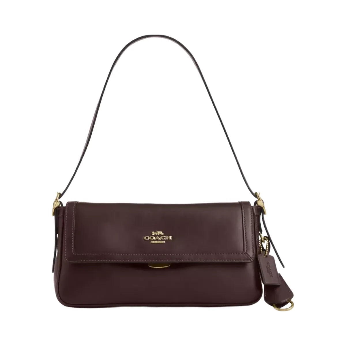 Coach Etta Small Flap Shoulder Bag in Gold Espresso
