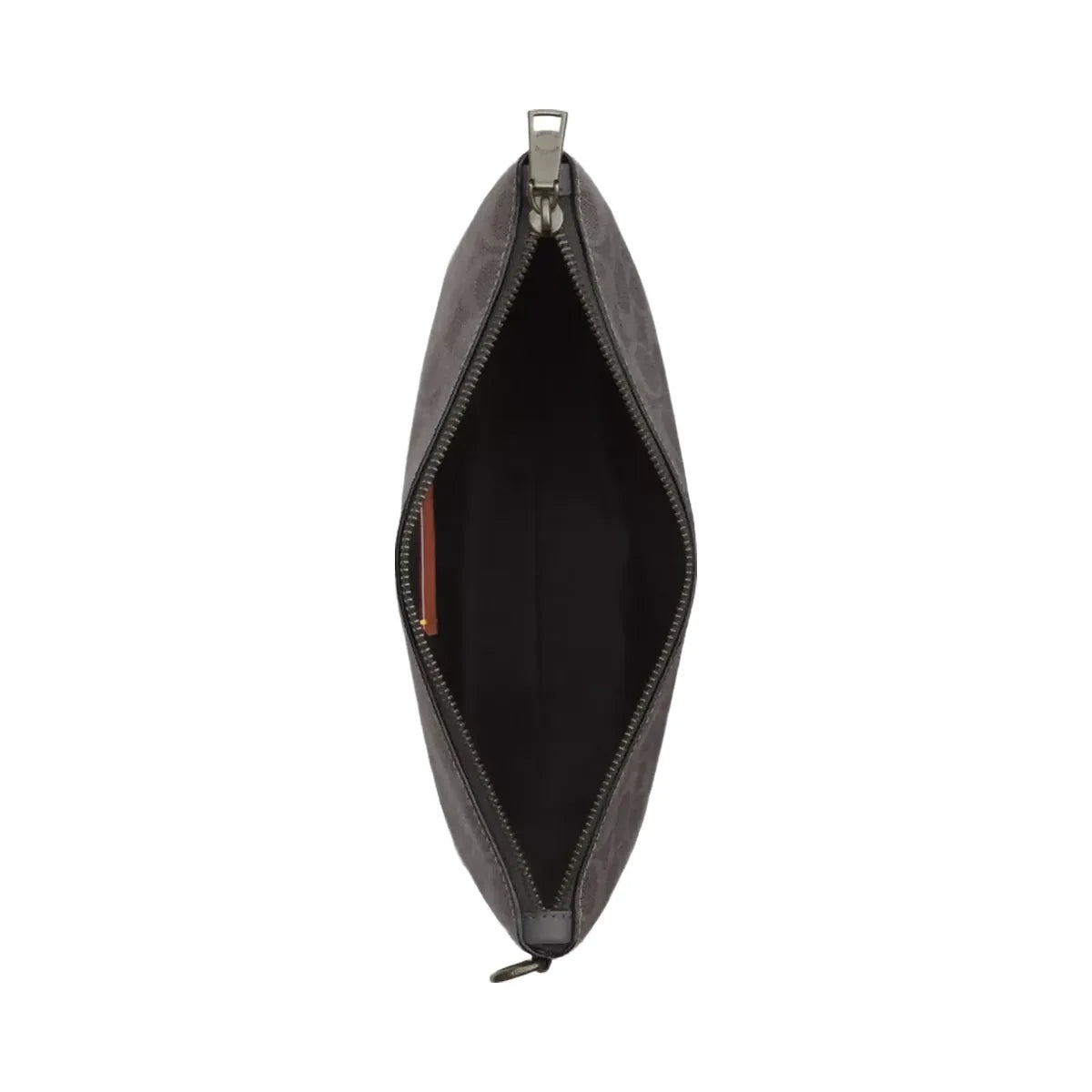 Coach Pouch In Signature Canvas in Gunmetal Grey Charcoal