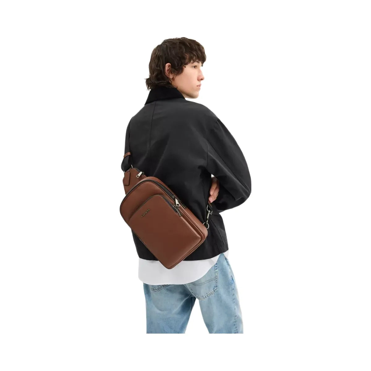 Coach Ethan Pack in Gunmetal Saddle