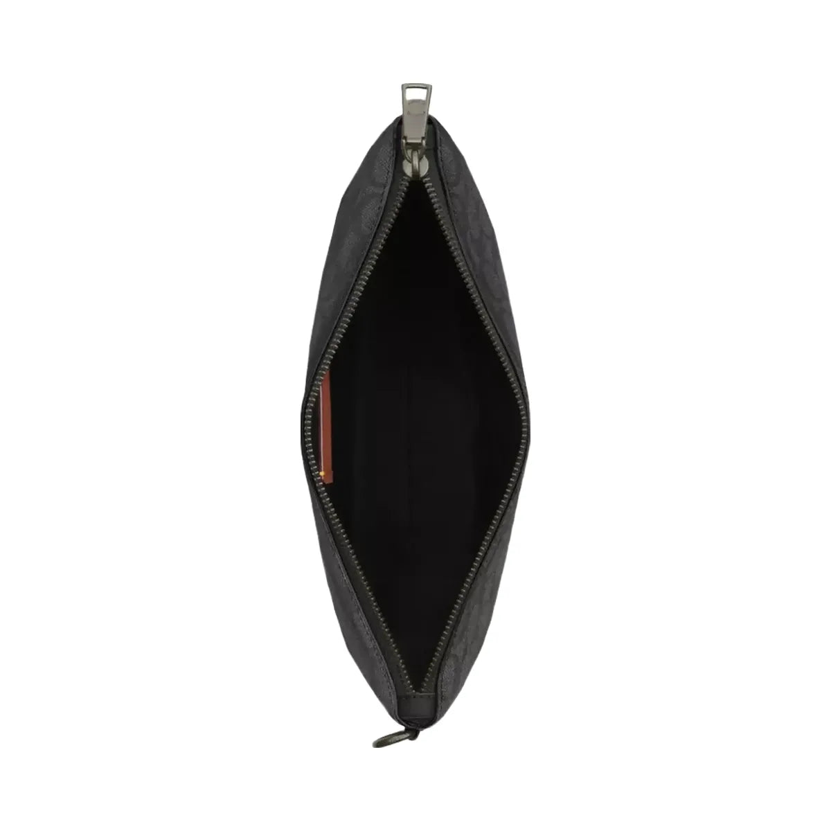 Coach Pouch In Signature Canvas in Gunmetal Charcoal Black