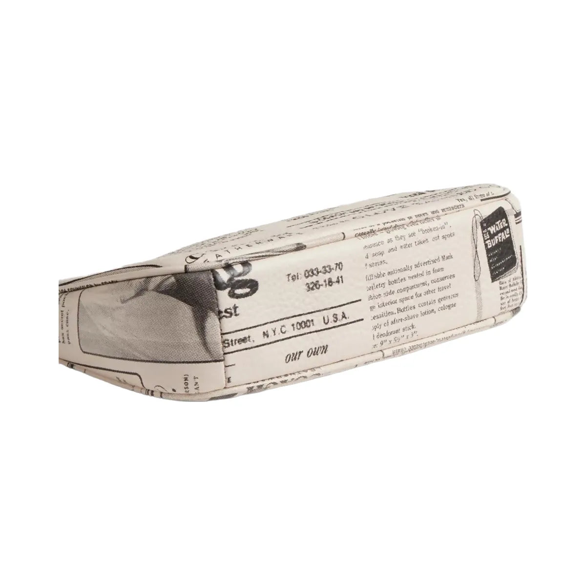 Coach Nolita 19 With Newspaper Print in Silver Chalk Multi